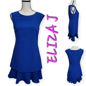 ELIZA J double flounce hem Above-knee dress